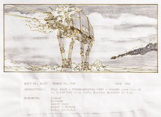 Illustration for article titled Original Star Wars Storyboards Show Iconic Scenes Before the Big Screen